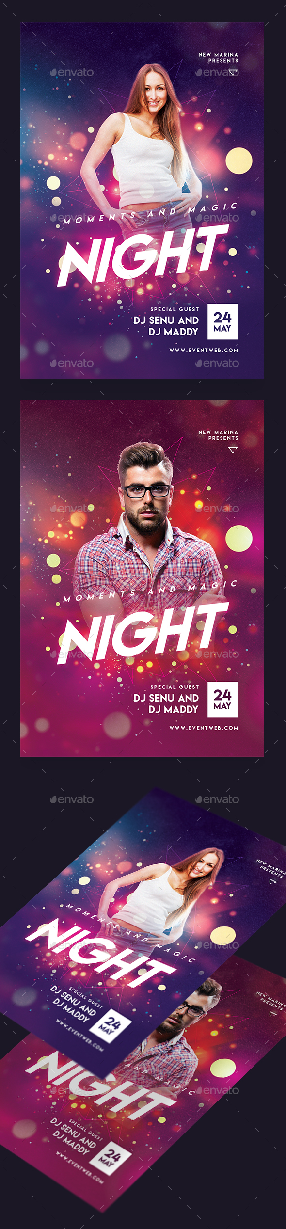 Club Night Party Flyer - Clubs & Parties Events