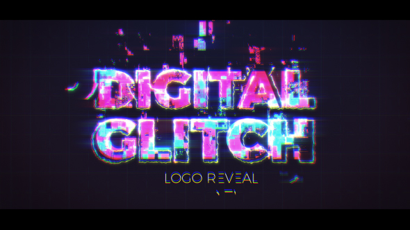 Digital Glitch Logo - VideoHive 20375006