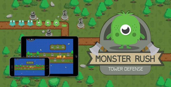 CodeCanyon Monster Rush Tower Defense HTML5 Game 20376134 CodeCanyon Monster Rush Tower Defense HTML5 Game 20376134