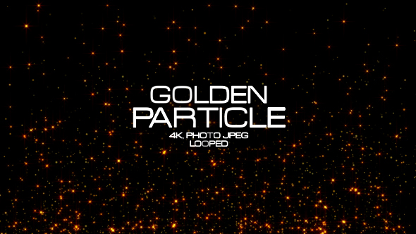Golden Particle VJ Loops 4K alt