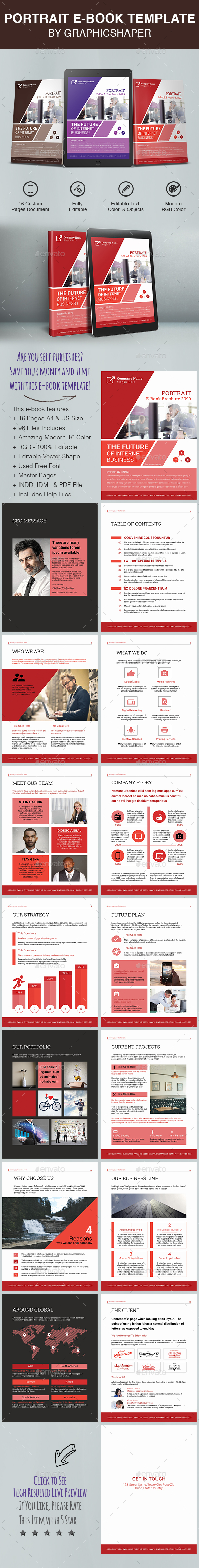 Portrait E-Book Template - ePublishing