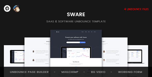 ThemeForest Sware SaaS & Software Unbounce Template 20377025 ThemeForest Sware SaaS & Software Unbounce Template 20377025