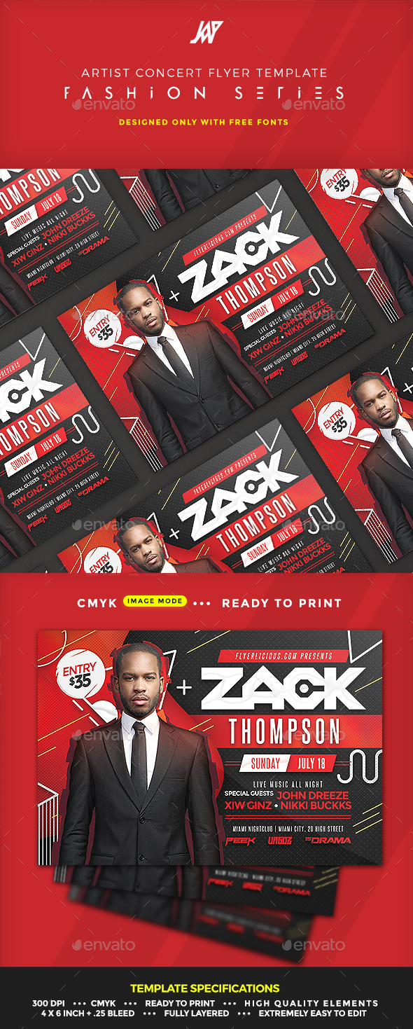 GraphicRiver Artist Concert Event or Party Flyer 20377456 GraphicRiver Artist Concert Event or Party Flyer 20377456