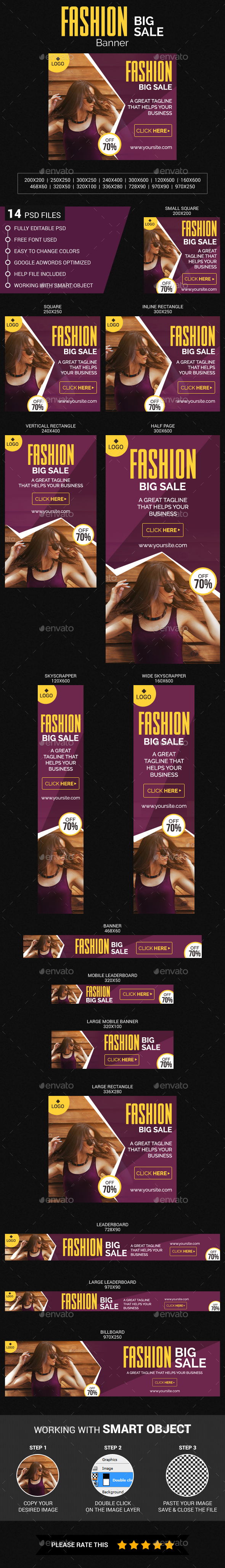 Fashion Sale - Banners & Ads Web Elements