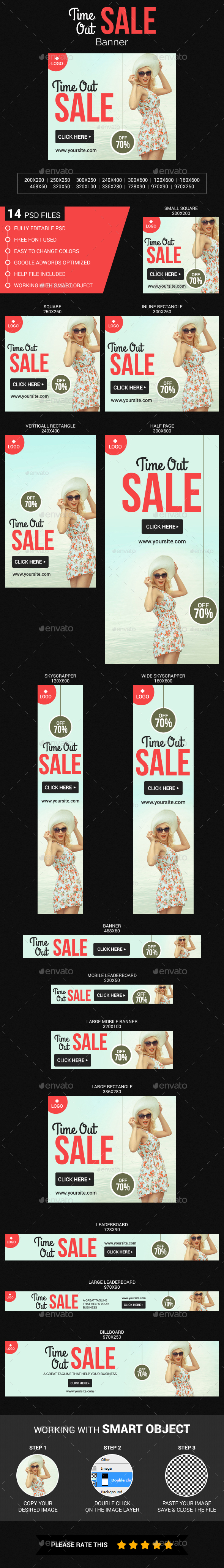 Time Out Sale - Banners & Ads Web Elements