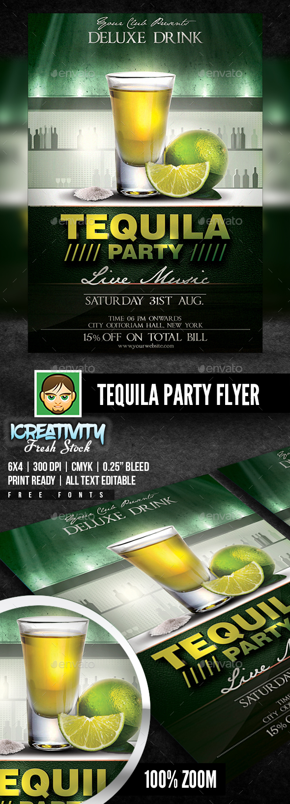 Tequila Party Flyer - Flyers Print Templates