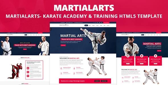 MartialArts- Responsive Template for Karate Academy & Martial Arts Training