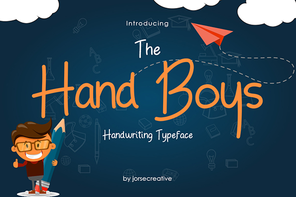 GraphicRiver Hand Boys Font Typeface 20381254 GraphicRiver Hand Boys Font Typeface 20381254
