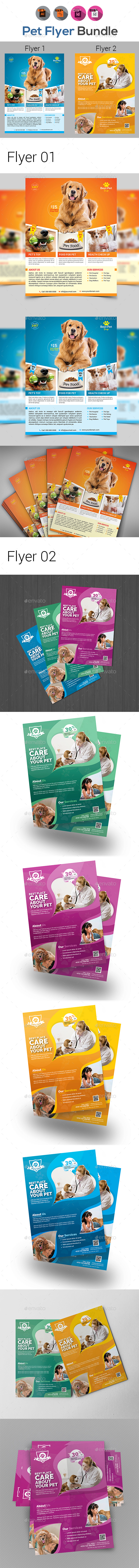 Pets Shop & Care Flyer Templates - Corporate Flyers