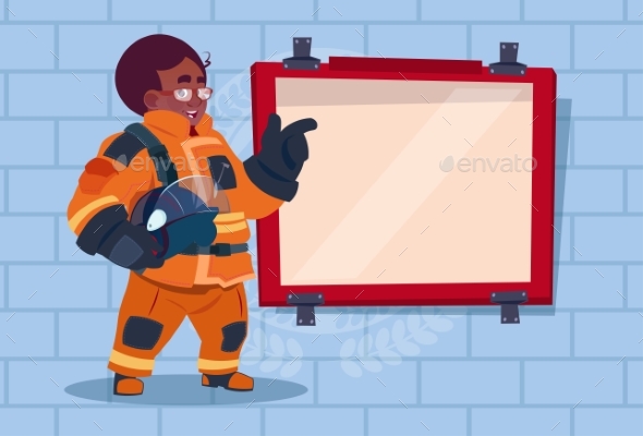 Fireman Leading Training - People Characters