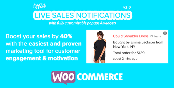 Live Sales Feed for WooCommerce - CodeCanyon Item for Sale