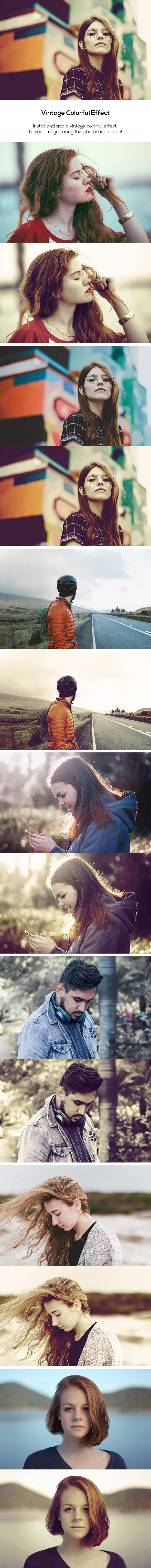 Vintage Colorful Effect - Photo Effects Actions