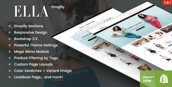 Ella - Responsive Shopify Template (Sections Ready) - Fashion Shopify