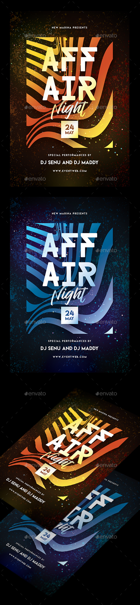 Affair Night Party Flyer - Clubs & Parties Events