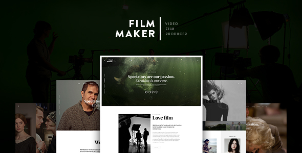 FilmMaker WordPress Theme: Film Studio - Movie Production - Video Blogger - Creative Agency - Creative WordPress