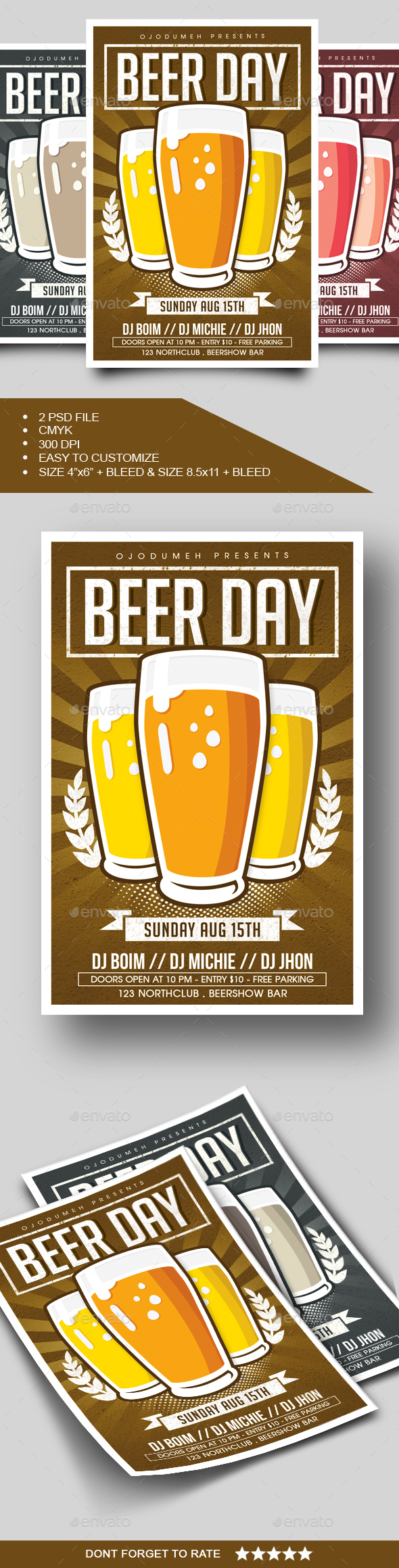 Beer Day Flyer - Clubs & Parties Events