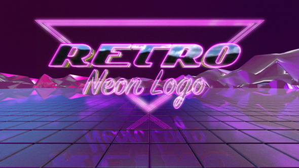 Retro Neon Logo - VideoHive 20384768