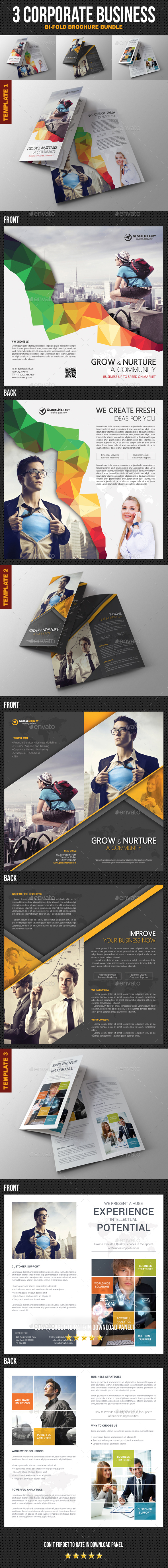 3 Corporate Business Brochure Bundle - Corporate Brochures