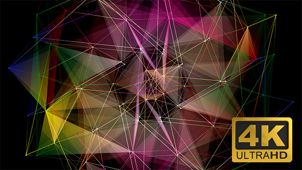 Plexus Kaleidoscope Network Background