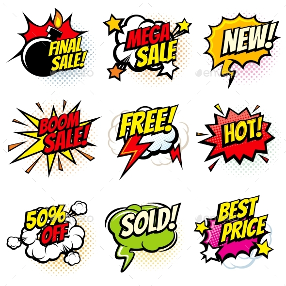 Best Offer and Sale Promotional Vector Collection - Miscellaneous Vectors