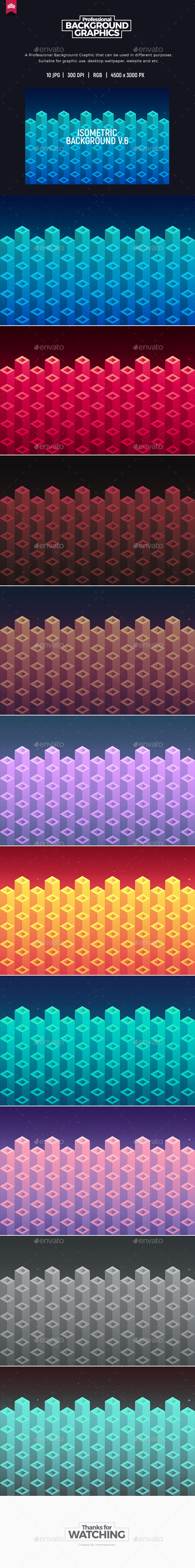 GraphicRiver Isometric Background V.6 20385697 GraphicRiver Isometric Background V.6 20385697
