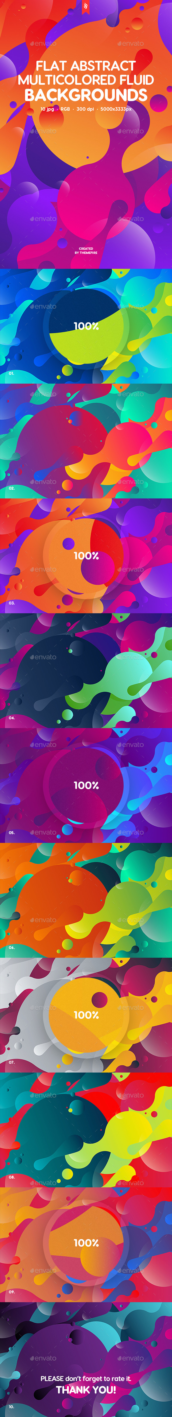 GraphicRiver Abstract Flat Multicolored Fluid Backgrounds 20386685 GraphicRiver Abstract Flat Multicolored Fluid Backgrounds 20386685