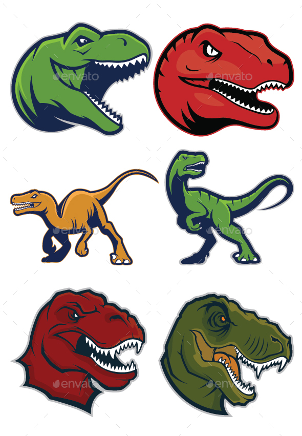 Raptor Mascot Logo - Animals Characters