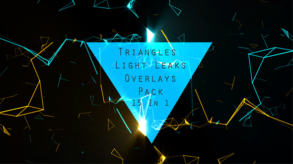 Triangles Light Leaks Overlays Pack 15 In 1