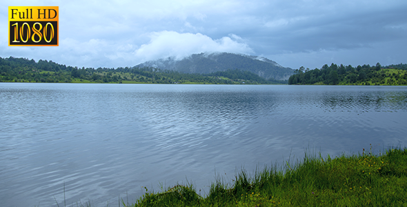 Lake With Cloudy Hill alt