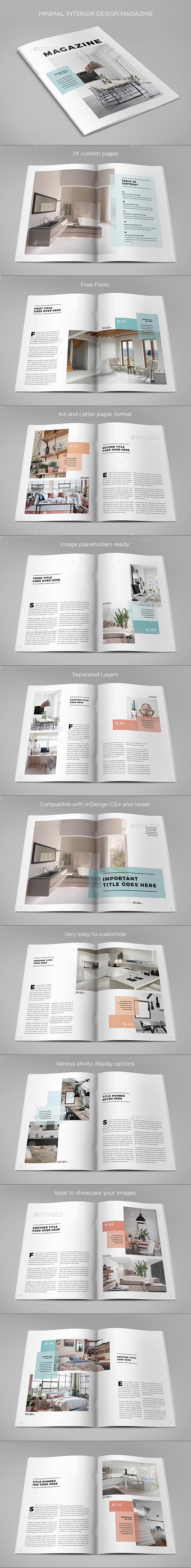 Minimal Interior Design Magazine By AbraDesign GraphicRiver