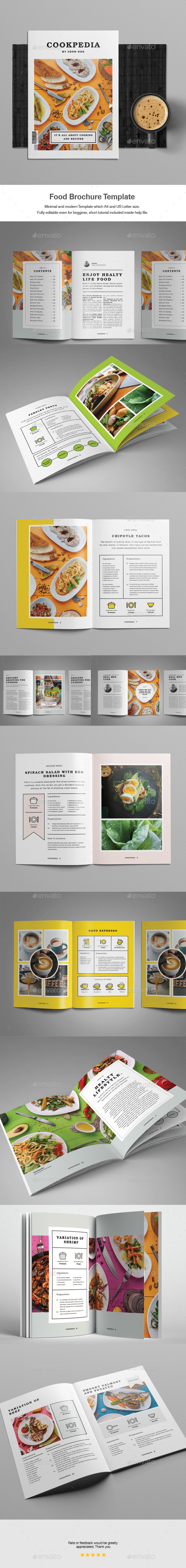 Food Brochure Template - Corporate Brochures