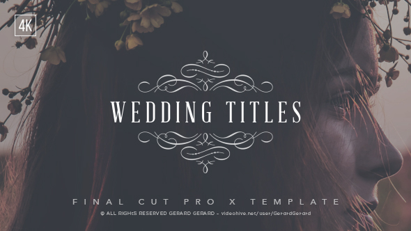 Wedding Titles - FCPX