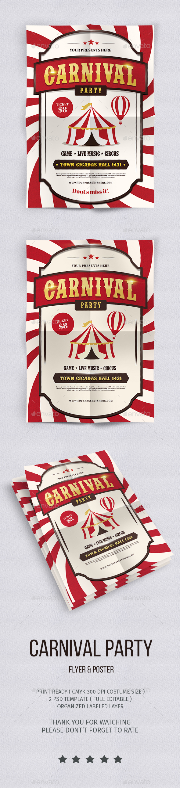 GraphicRiver Carnival Party Flyer 20389093 GraphicRiver Carnival Party Flyer 20389093