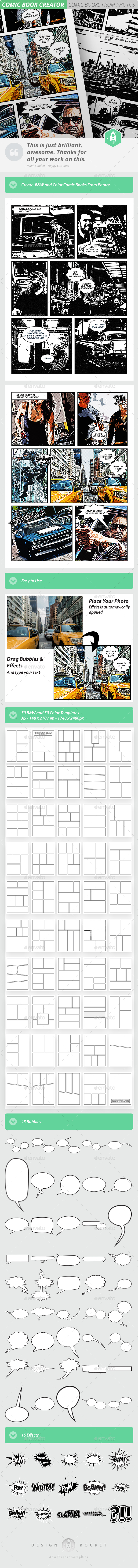 Comic Book Creator - Artistic Photo Templates