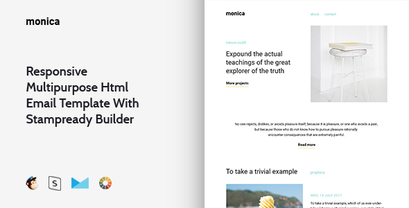ThemeForest Monica Responsive Multipurpose Email Template & Stampready Builder 20391297 ThemeForest Monica Responsive Multipurpose Email Template & Stampready Builder 20391297