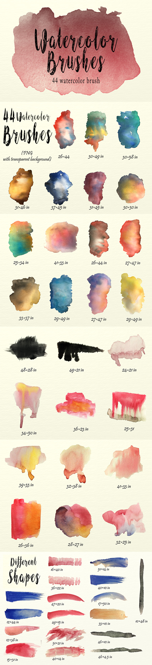 Watercolor Brushes Pack - Brushes Photoshop