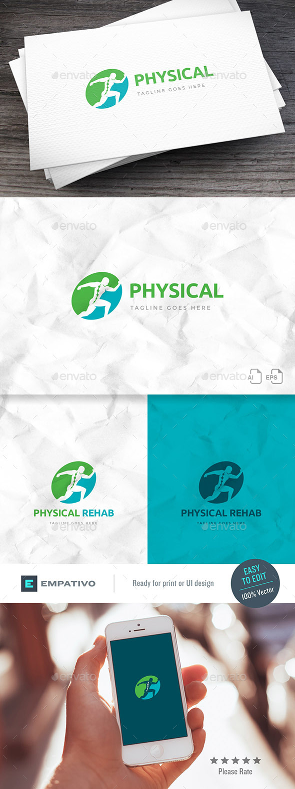 Physical Rehab Logo Template - Humans Logo Templates