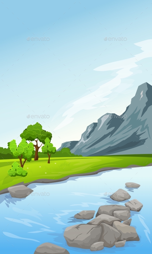 GraphicRiver Rural Summer Landscape 20391817 GraphicRiver Rural Summer Landscape 20391817
