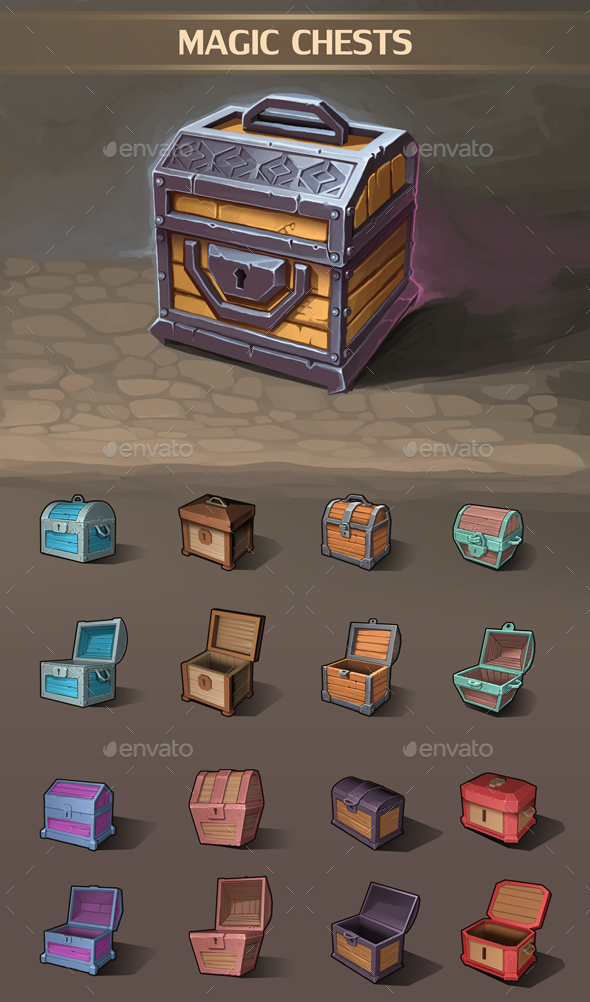 Magic Chests - Miscellaneous Game Assets