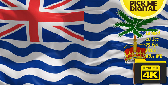 UK-British Indian Ocean Territory Flag 4K alt