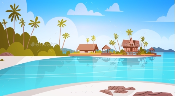 GraphicRiver Sea Shore Beach with Villa Hotel Seaside 20392684 GraphicRiver Sea Shore Beach with Villa Hotel Seaside 20392684