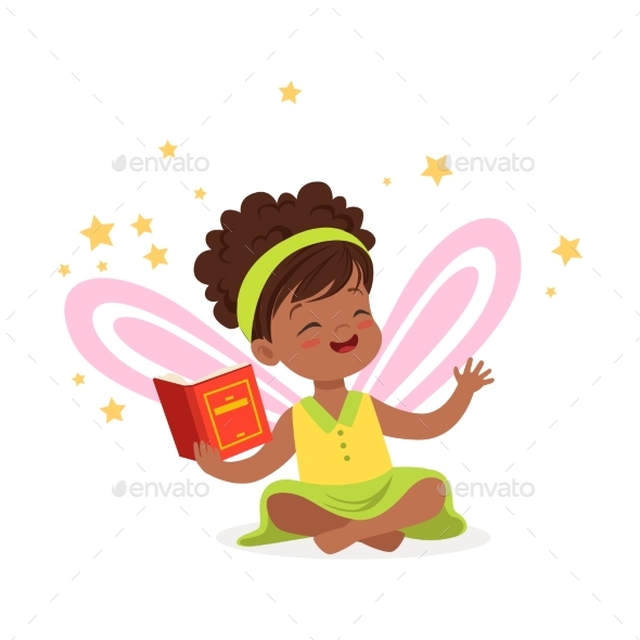 GraphicRiver Girl with a Book Dreaming 20393105