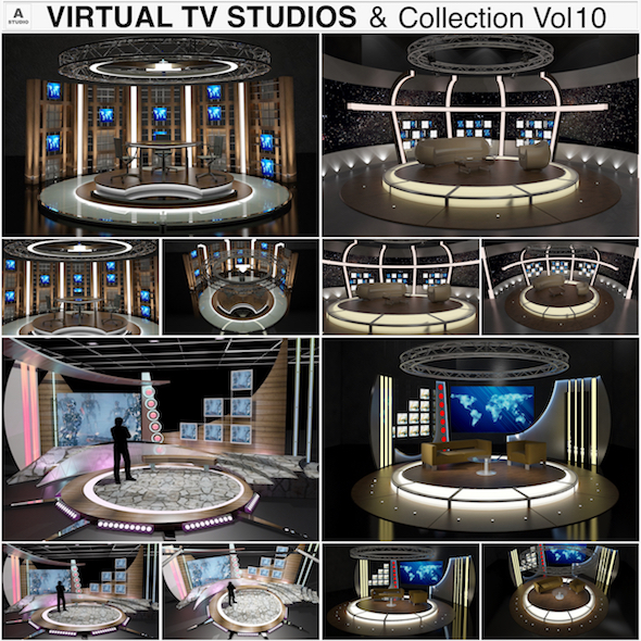 Virtual TV Studio - 3Docean 20394122
