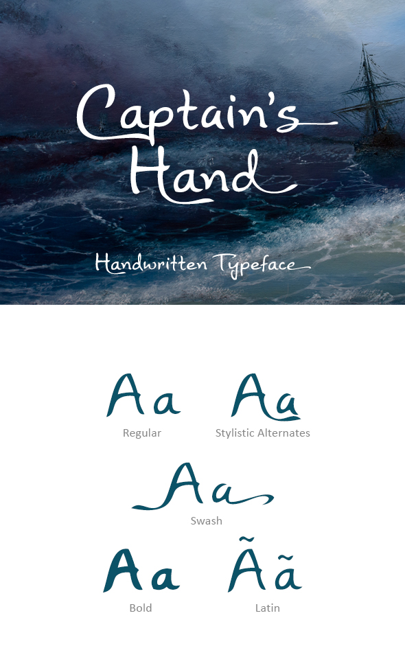 Captain's Hand Font