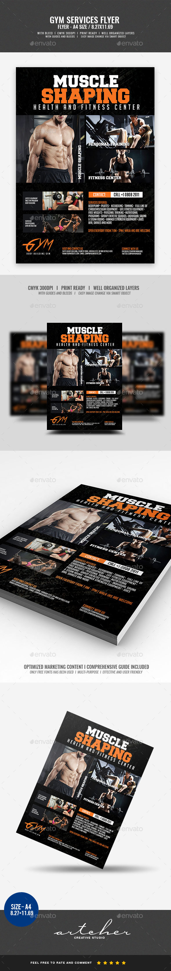 Gym and Fitness Flyer