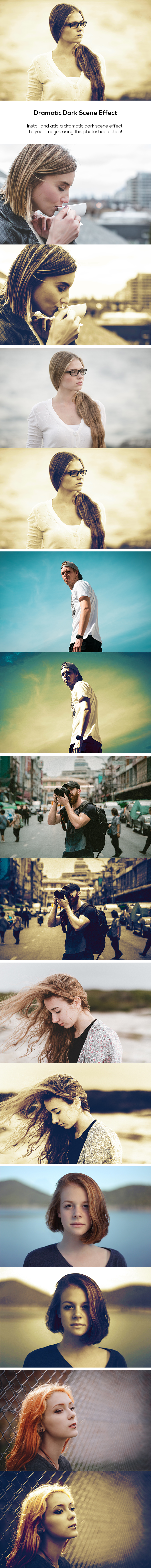 Dramatic Dark Scene Effect - Photo Effects Actions