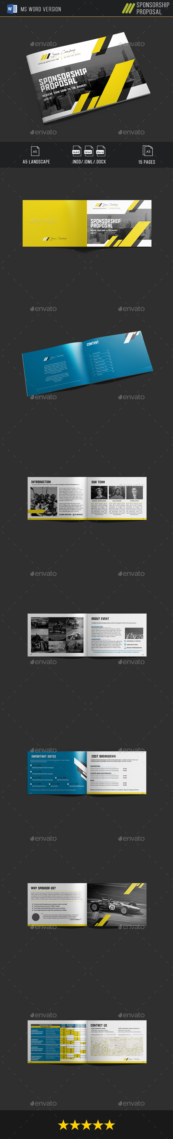 Sponsorship Proposal - Proposals & Invoices Stationery