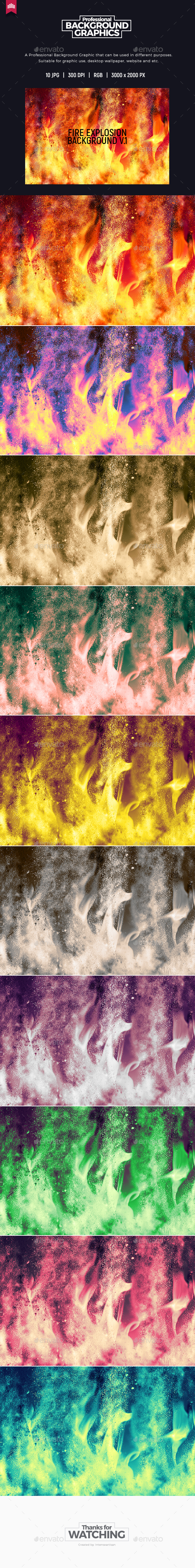 GraphicRiver Fire Explosion Background V.1 20396339 GraphicRiver Fire Explosion Background V.1 20396339
