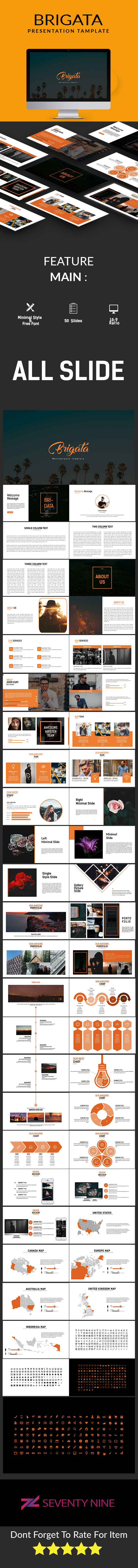 Brigata Multipurpose Keynote Template - Keynote Templates Presentation Templates