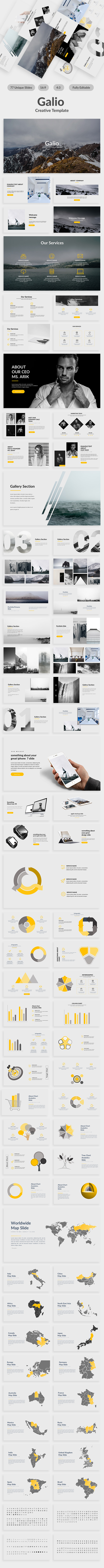 Galio Creative Keynote Template - Creative Keynote Templates